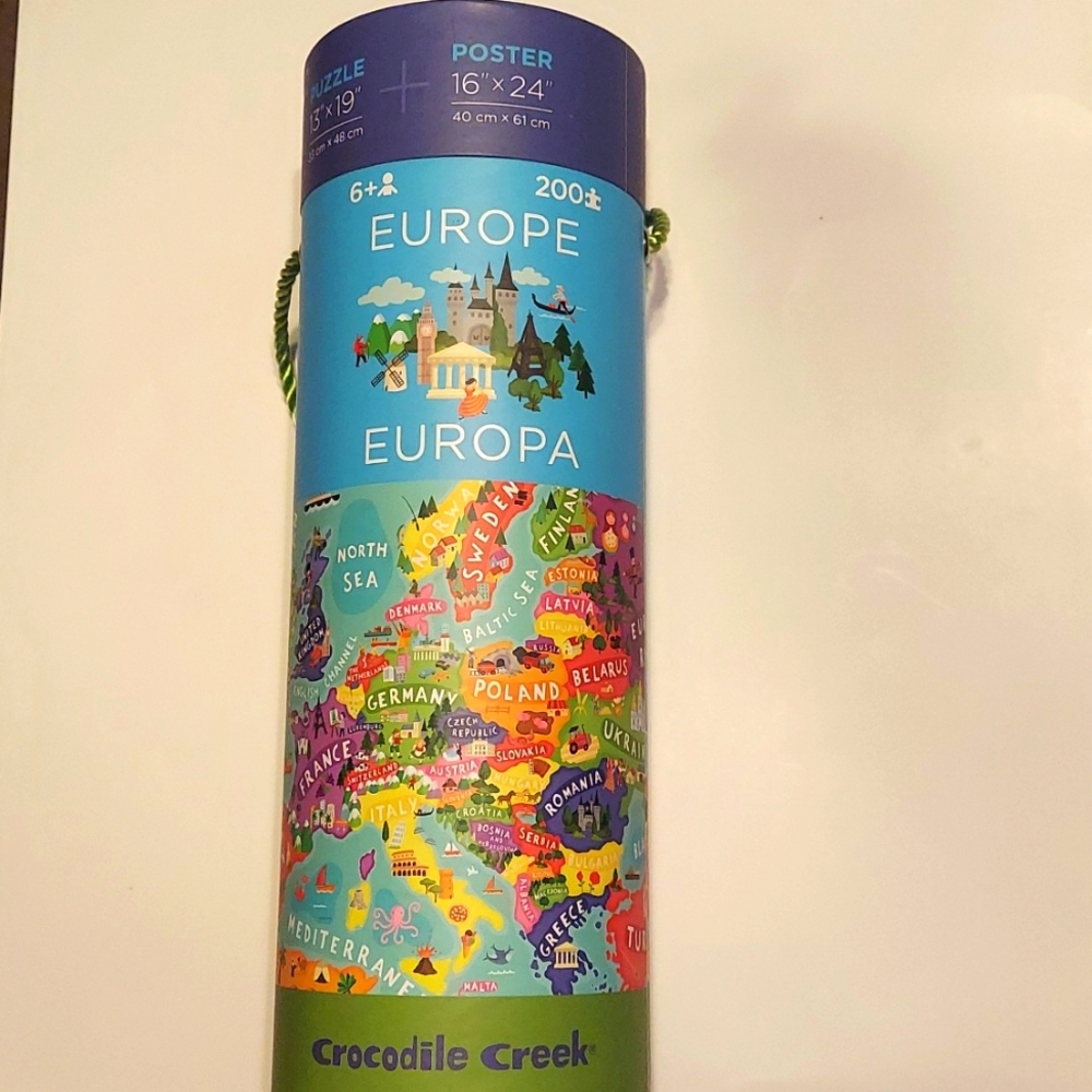 Kids 200 piece Europe puzzle